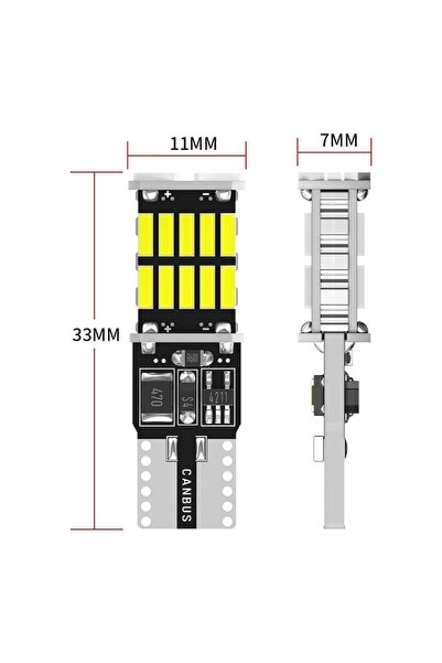 RADUS Set 2 becuri LED T10 W5W Canbus Radus, 26 SMD4014, 900 lm, 6000K