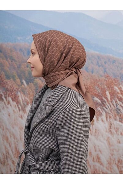 ARMANDA Cotton Monogram a Pattern Scarf