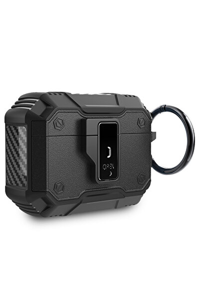 Nezih Case حافظة متوافقة مع Apple AirPods Pro 3 مصنوعة من ألياف الكربون ذات م...