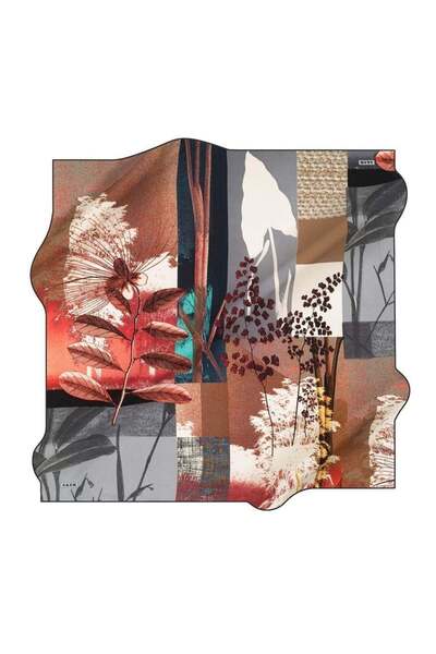 Aker وشاح حرير سرعة مطرزة 8408-312