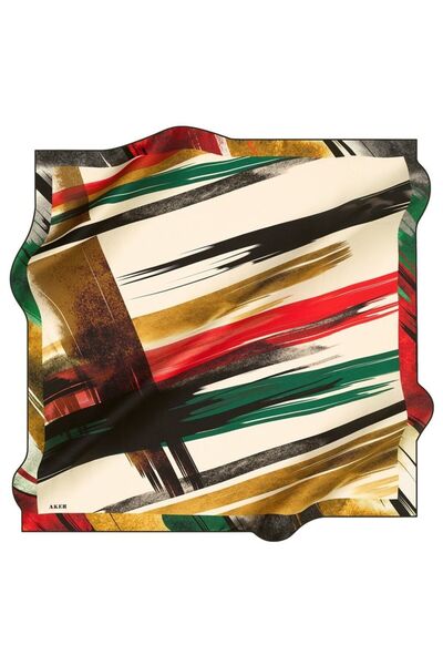 Aker وشاح حرير نوستالجي سيرا 6440-312