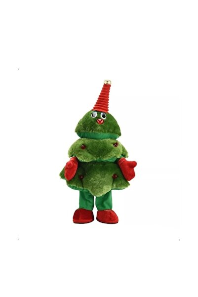 OEM Jucărie interactivă - Brad de Crăciun muzical dansant, verde, 40 cm