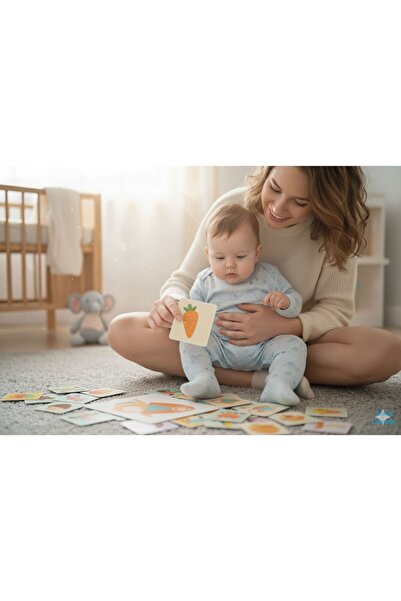 TEONA CONCEPT Montessori 20 Educational High-Contrast Cards for Babies, 6-12 months