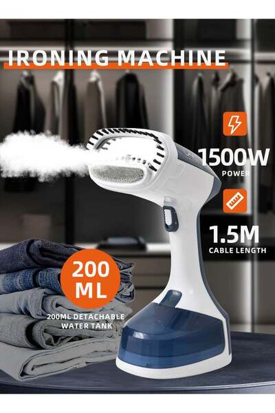 Hope مكواة بخار محمولة باليد بقوة 1500 واط - 20 جم/دقيقة، خزان سعة 200 مل، مح...