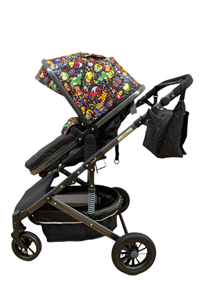 L-Sun 2 in 1 reversible Stroller with suspensions, T7 Multicolor