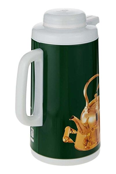 Peacock 1.9L Stainless Steel Vacuum Flask (Green/Gold)
