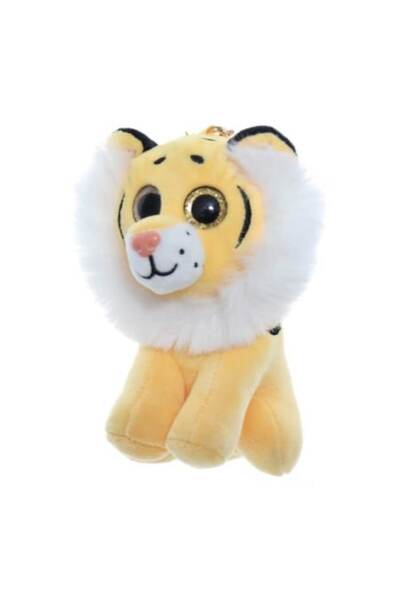MASHASHOP Plush tiger keychain, multicolor, 12.5 cm