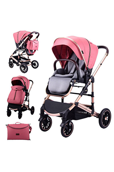 L-Sun 2 in 1 convertible, reversible, foldable stroller, F3 Luxury Red