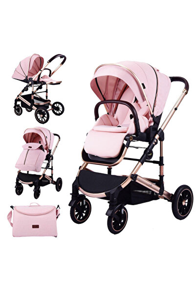 L-Sun 2 in 1 convertible, reversible, foldable stroller, F3 Luxury Pink
