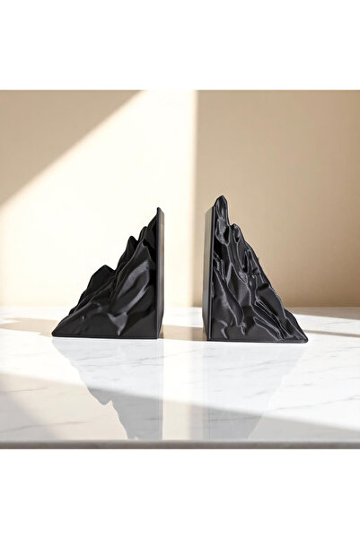 MYA 3D TASARIM ATÖLYESİ 3D Mountain Decorative Book Holder and Decoration Trinket Object for Bookshelf