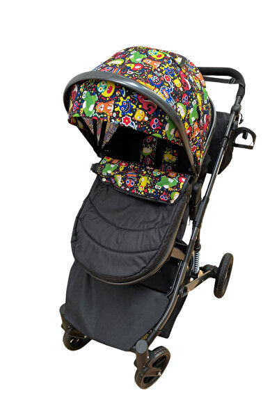 L-Sun 2 in 1 reversible Stroller with suspensions, T7 Multicolor