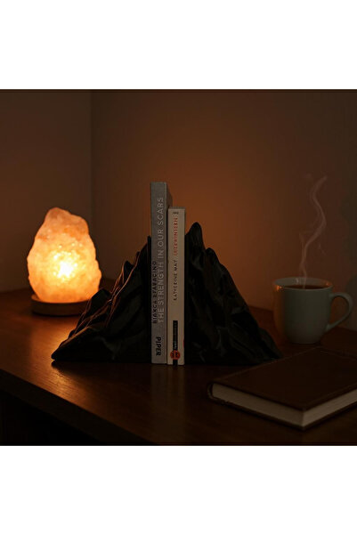 MYA 3D TASARIM ATÖLYESİ 3D Mountain Decorative Book Holder and Decoration Trinket Object for Bookshelf