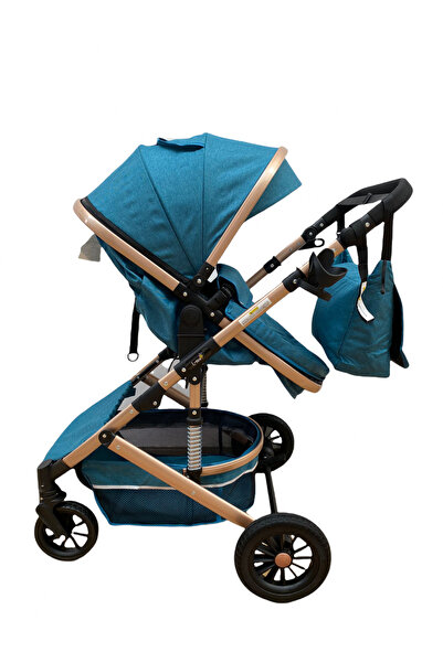 L-Sun 2 in 1 Stroller, reversible, with suspensions, T7 dark green