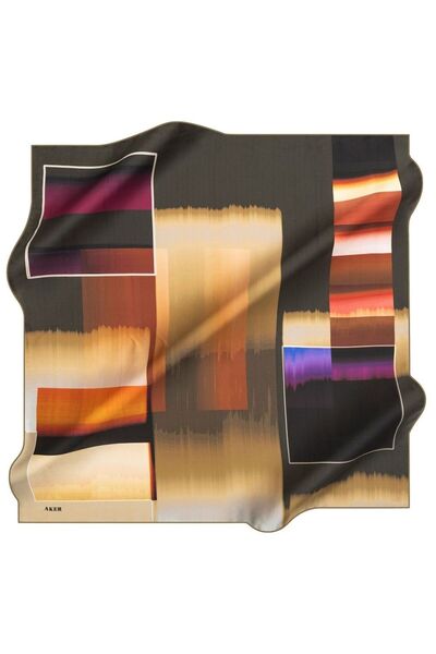 Aker وشاح حرير نوستالجي تيفيل 8187-951