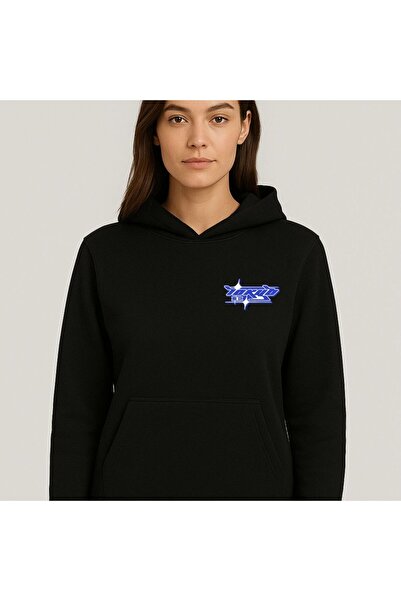 Etoile Studio Mav Tokyo Printed Unisex 3 Thread Fleece O Oversized Autumn/Winter K Hooded Kangaroo Pocket Sweatshirt