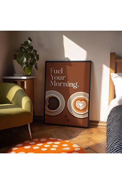 Esci Design Framed Coffee Corner Painting - Kitchen Painting - Kitchen Wall Art - Trend Painting - Coffee 1004