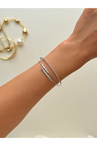 YOUES JEWELRY ÇELİK PRENSES MODEL MİNİMALİST AYARLANABİLİR