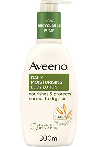 AVEENO لوشن مرطب يومي للجسم بالشوفان المهدئ، بدون رائحة، 300 مل