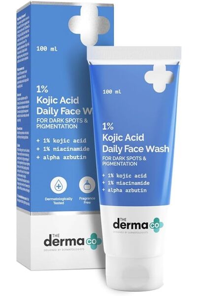 The Derma Co غسول للوجه بحمض الكوجيك بنسبة 1% مع النياسيناميد وألفا أربوتين، ...