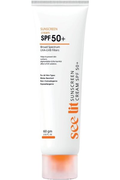 SEE LIT SPF 80 Tinted High Protection Sunscreen Cream 60 g