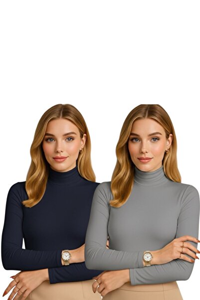 bykombincim Kadın Uzun Kollu Balıkçı Yaka Body 2’li Kombin – TARZINI KENDİN Y...