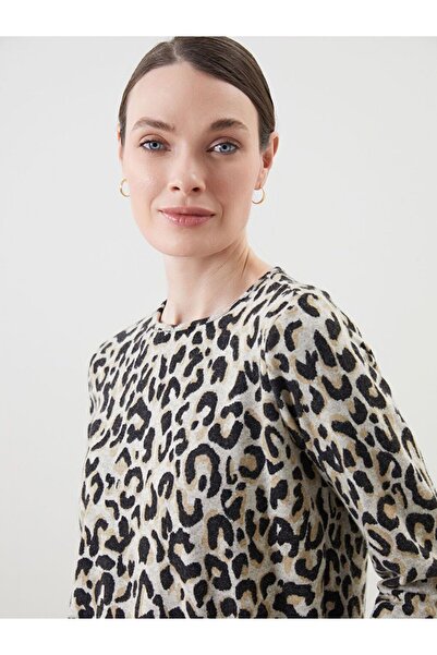 LC Waikiki LCW Grace Bisiklet Yaka Desenli Bluz