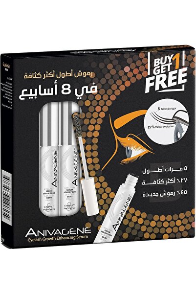 Anivagene سيروم إطالة الرموش، 2 × 10 مل، طبيعي