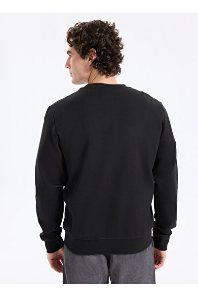 Lee Cooper Round Neck Black Men's Sweatshirt 261 Lcm 241058 Noahes Black