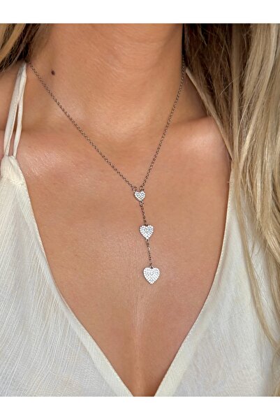 YOUES JEWELRY قلادة فولاذية على شكل حرف Y، قلادة طويلة، قلادة نسائية