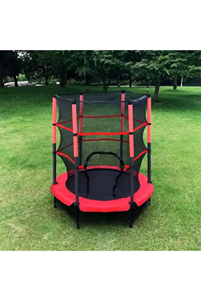 LUDIRO Trampoline for Children, Height 160 Cm, Supports 200 kg, Indoor or Outdoor, Red, + 3 Years