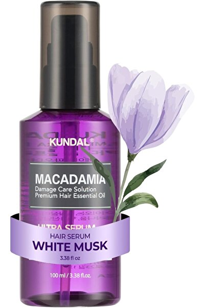 Kundal سيروم الشعر من المكاديميا، 100 مل، المسك الأبيض