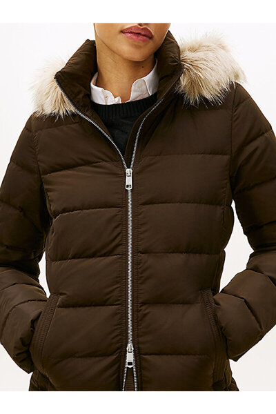 Tommy Hilfiger Faux Fur Hooded down Puffer Coat
