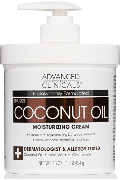 NONAMEE كريم زيت جوز الهند من أدفانسد كلينيكالز، 16 أونصة (454 جم)