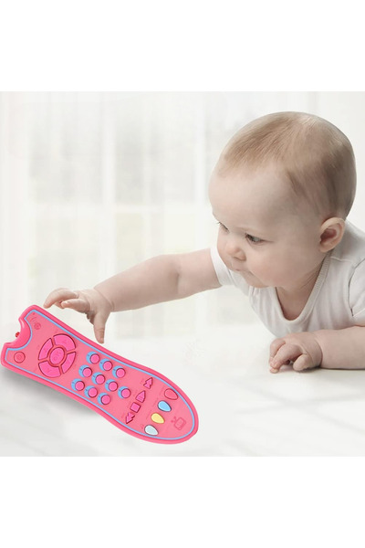 LUDIRO Interactive Remote Control Toy with Sounds and Lights, Pink