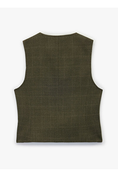 Koton Khaki Women's Vest 6Wak20323Ew