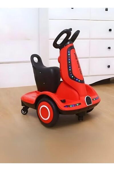Generic Kids Multifunctional Electric Scooter - 4-Wheel Dual Motor, Music & Lights, Ride-On Remote Car