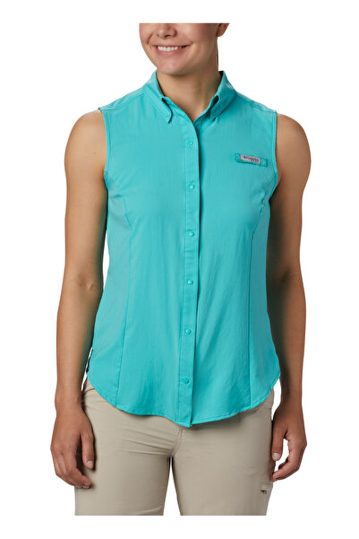 Columbia Yeşil Kadın T-Shirt FL7157 TAMIAMI WOMEN'S SLEEVELESS S