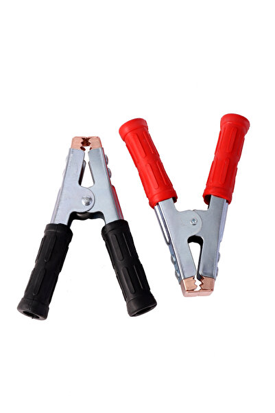 Lawazim Battery Charger Clamps 2 Piece - Heavy Duty Alligator Clips for Vehicle Charging