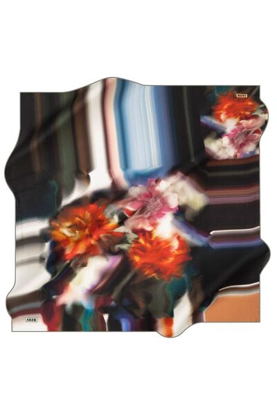 Aker Nostalji̇ Sura Silk Scarf 8120-351