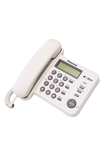 PANASONIC سماعة هاتف أرضي سلكية KX-TS560FX - بيضاء