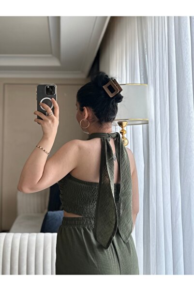 YELZEY BUTİK Halter Neck Suit