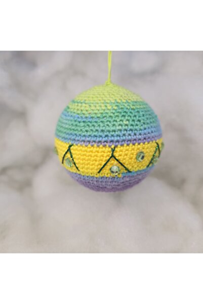 Amma Design Glob croșetat manual pe bază din polistiren, 9x9 cm