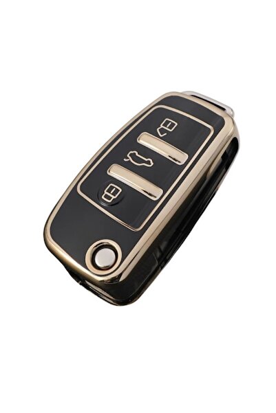 OEM Husa cheie Audi cu briceag (compatibilă cu modelele A3/A4/A6/TT/Q3/Q7) - ...