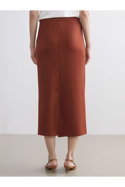 LC Waikiki Lcwaikiki Classic Elastic Waist Slit Skirt