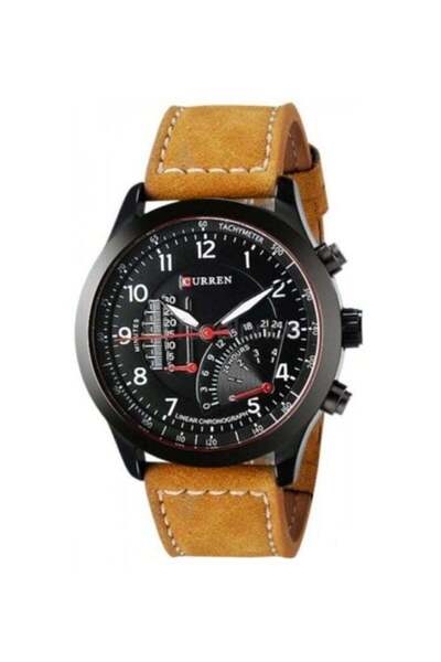 Curren Men's Leather Analog Watch 8152