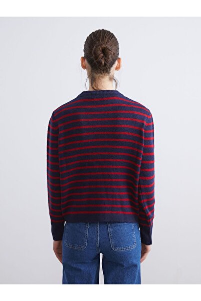 LC Waikiki Lcw Vision Crew Neck Striped Women's Knitwear Sweater