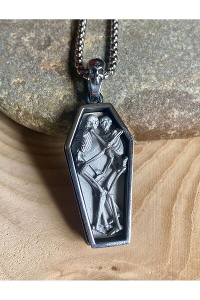 Viking Tabut Skull Kurukafa Design S+ Quality 316L Stainless Steel Non-Tarnish Necklace