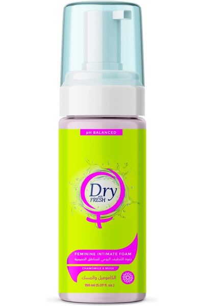 DRY رغوة أنثوية منعشة للمناطق الحساسة - البابونج والمسك - 150 مل
