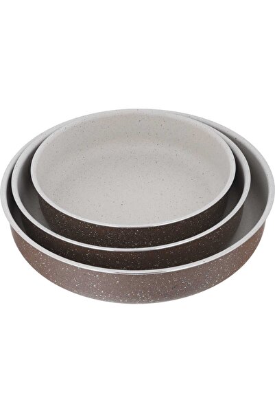 RED FLAME Aluminum Oven Trays Set, 3 Pieces - Brown