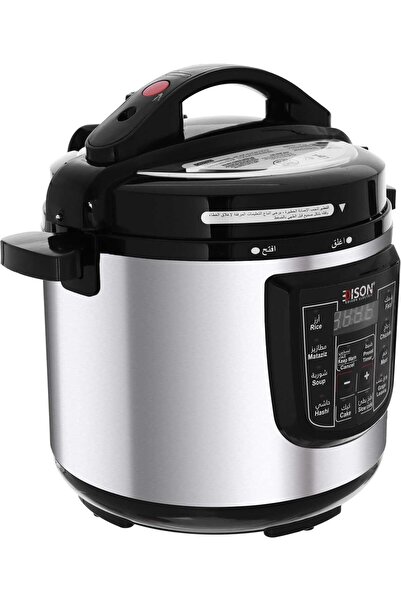 Edison Pro Electric Pressure Pot, Granite Inner Pot, 1600 watt, 12L, 10 Cooking Functions - Silver B